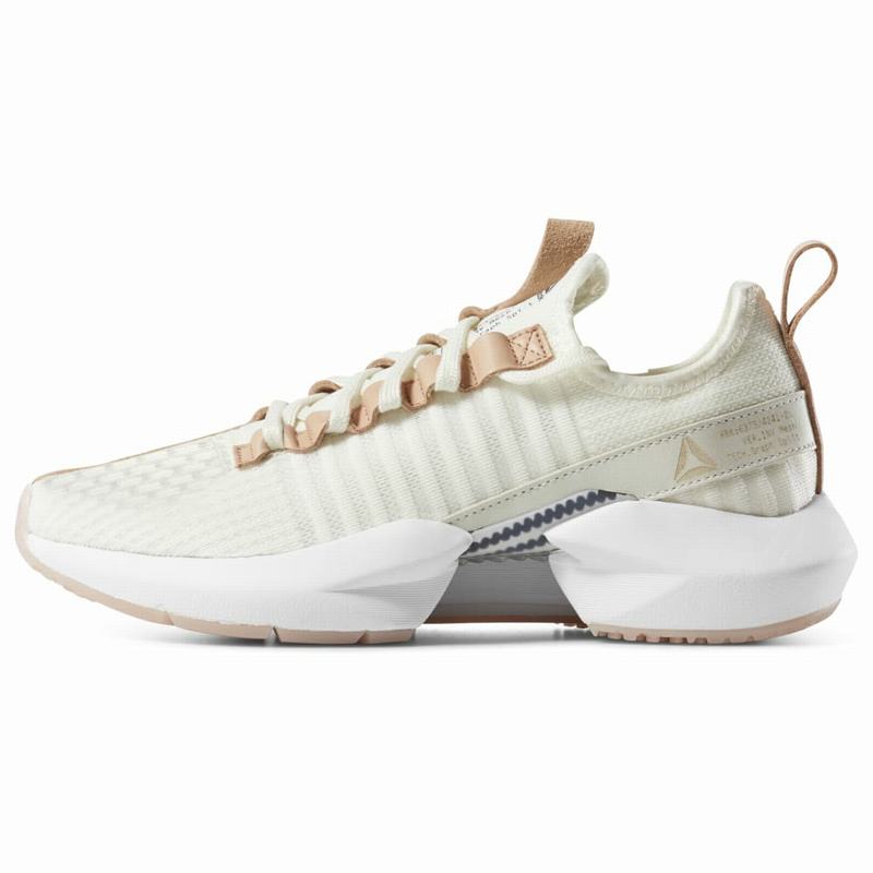 Pantofi Sport Reebok Sole Fury Lux Dama Albi/Maro/Negrii Romania LM2040PM